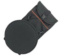 Kisangel Oxford Cloth Thickened Dumb Drum Backpack Double Shoulder Bag Lightweight Comfortable to Carry Black for Traveling