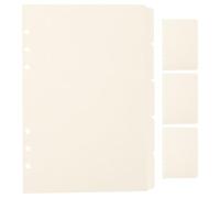 Kisangel Paper Binder Index Dividers 20pcs with Quick Reference and Document Separating Features White for hardcover Notebooks and Diaries for Organising Notes and Classifications