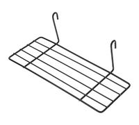 Kisangel Parrot Cage Iron Wall Shelf Grid Frame Black Small Bird Perch Rack for Pet Parrots Suitable for Cage Perching and Wall Decoration