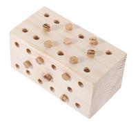 Kisangel Parrot Chewing Wooden Block Durable Bird Chew Blocks for All Parrots Safe Lightweight Wear Resistant Training Relieves Boredom Cage Compatible