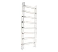 Kisangel Parrot Climbing Ladder White Acrylic Bridge for Parakeets Cockatiels Design Stimulates Natural Curiosity Easy to Clean Vibrant Birdcage Accessory