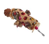 Kisangel Parrot Foraging Parrot B Hamster Chew Bird Cage Bunny Cockatiel Parakeet Stand Bird Shredding Hanging Bird Parrot Chewing Wooden