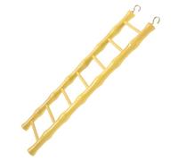 Kisangel Parrot Step Ladder for Birds and Hamsters Rustic Plastic Climbing Ladder for Cage Wear-resistant Pet Climb for Budgies Cockatiels Lovebirds Easy to Install