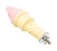 Kisangel Parrot Teething Stand Ice Shape Bird Perch Bird Training Supplies Parrot Toys for Cage
