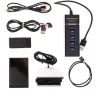 Kisangel PC Sensor Panel Display 3.5 Inch Ips USB Monitor with 320x480 Resolution and Screen Brightness Adjustment, Black Abs Material Secondary Screen for Computer Temperature and Data