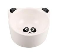 Kisangel Pet Bowl Anti-slip Base Ceramic Food Feeding Basin for Small Animals Suitable for Wet Dry Food