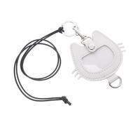 Kisangel Pet Hair Keepsake Keychain PU Leather Memorial Ornament for Cats Stylish Bag Pendant Pet Hair Storage Holder Thoughtful Gift for Owners