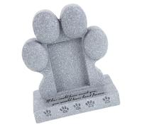 Kisangel Pet Memorial Tombstone for Lost Dog Cat Custom Grave Marker Stone for Garden Pet Memorial Stone for Cats and Dogs