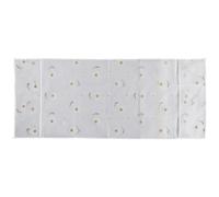 Kisangel Peva Refrigerator Top Cover with Daisy Pattern, Double-door Design, Space Saving and Oil Stain Shielding, Suitable for Air Conditioners and Washing Machines, 54x130cm Protective