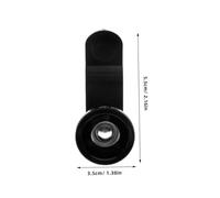 Kisangel Phone Camera Lens Kit with Clip Wide Angle Macro and Fisheye Lenses for Smartphones Easy to Install External Mobile Phone Magnifier Attachment for Clearer Photos and Videos