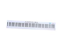 Kisangel Piano Keyboard Aid Chart 88 Keys with Staff Paper and Finger Number Simulation, Black and White 1:1 Scale Practice Poster for Music Learning and Note Recognition