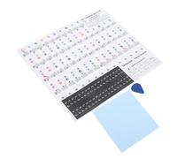 Kisangel Piano Keyboard Stickers for Beginners Removable Keys Music Guide Decals with Notes Easy Application for Learning Electronic Piano Transparent Design for Effortless Identification