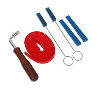 Kisangel Piano Tuning Tool Rubber Sticks Blocks for Tuning Includes Stainless Steel Wrench and Tape for Home Professional Use