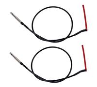 Kisangel Piezo under Saddle Acoustic Guitar Pickup Stick with 2.5mm Jack, High Sensitivity Sound Pickup for Ukulele Replacement, 2pcs Red Head Ukulele Accessories