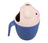 Kisangel Pig Shaped Shampoo Rinse Cup for Babies and Kids with Large Capacity and Waterfall Rinse Feature, Cartoon Lovely Pp Bath Scoop for Bathing and Bathroom Decoration