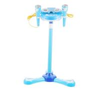 Kisangel Pink Dual-Mic Karaoke Microphone Toy for Kids Adjustable Touch Singing Plaything Mobile Connectivity Early Education Music Toy for Boys and Girls