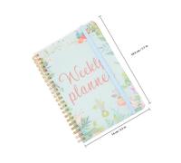 Kisangel Planning Notebook English Daily Planner Notepad with Simple Fashionable Design, Convenient to Carry and Recording Daily Plans, Student Writing Plans Notebook for Everyday Use