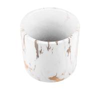Kisangel Plant Size Ceramic Flowerpot Marble Pot for White Modern, Large with Minimalist Style Succulents and Live Plants Living Room and Garden Decoration