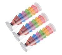 Kisangel Plastic Badminton Training Shuttlecocks Safety Shuttlecocks for Home Use - in Assorted Colours for Daily Family Entertainment and Indoor Outdoor Practice