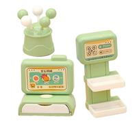 Kisangel Plastic Cash Register with Lollipop for Dollhouse Realistic Store Game for Pretend Play Safe Smooth Surface Educational Christmas and Year