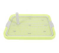 Kisangel Plastic Puppy Toilet Training Tray for Dogs and Small Animals with Two-layer Structure and Detachable Grid, Anti-slip Design Prevents Feet from Getting Stuck, Easy to Clean