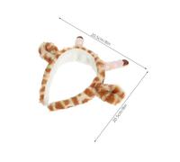 Kisangel Plush Giraffe Headband Soft Cartoon Animal Hairband Lightweight Hair Accessory for Women Party Costume Festival Wear Comfortable and Portable
