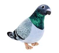 Kisangel Plush Pigeon Doll Adorable Simulated Pigeon for Home Decoration Cute Cartoon Bird Stuffed Doll for All Ages Soft Plush Material Green