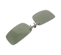 Kisangel Polarized Clip on Sunglasses Lens Replacement for Men and Women, Stylish Frameless Green Clip Sunglasses with Resin and Silicone Material, for Outdoor Activities and Fishing