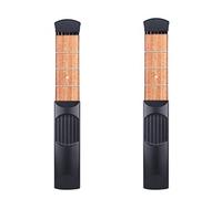 Kisangel Portable 6 String Guitar Trainer with 4 Fret for Beginners, Guitar Practice Tool for Practicing Chords and Scales, Black Plastic Surface with Wood, Includes Carrying Bag