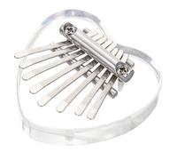 Kisangel Portable 8-Tone Acrylic Thumb Piano Kalimba for Beginners and Kids, Accurate Tone Mini Musical Instrument for Relaxation and Family Entertainment