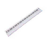 Kisangel Portable 88-key Piano Keyboard Practice Chart with Finger Simulation Guide, Standard Piano Keyboard Paper for Beginners, Hand Roll Music Notation Comparison and Learning Aid