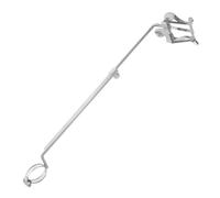 Kisangel Portable Adjustable Clarinet Lyre Music Holder Silver Music Stand for Flute Saxophone Marching Band Musical Instrument Accessory