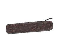 Kisangel Portable Clarinet Case with Pu Leather and Cloth Material, Coffee Colour, Designed to Protect and Carry Multiple Bamboo Flutes for Schools and Personal Practice, Lightweight