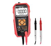 Kisangel Portable Digital Multimeter Auto Ranging Ohm Tester with Large LCD Screen Flashlight Multifunctional Voltage Capacitance Frequency Tester for Home and Professional Use