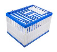 Kisangel Portable Foldable Pigeon Basket for Training Transport and Racing Club Use Easy-clean Ventilated Plastic Carrier Cage for Homing Pigeons at Home and Vet Visits