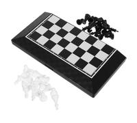 Kisangel Portable Folding Chess Set for Lightweight Foldable Chess Board for Travel and Home Educational Tabletop Game Enhancing Logical Thinking and Strategic Planning Skills