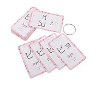 Kisangel Portable Japanese Learning Flashcards for Hiragana Katakana Phonics Cards Educational Language Tool Colorful Sturdy Self-study Memory Aid