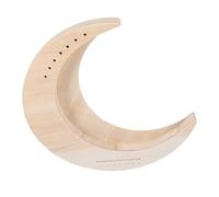Kisangel Portable Lyre Harp 7-string Wooden Musical Instrument with Moon Shape and Rounded Edges, Melodious and Bright Sounds, for Beginners and Creative Music Playing