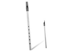 Kisangel Portable Metal C Key Flute Instrument Made of Copper, Easy to Store and Suitable for Beginners, for Irish Folk Performances and Outdoor Practice