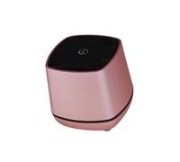 Kisangel Portable Mini USB Desktop Speaker with Bass Sound Compact Rose Gold Stereo Sound Player for Computer Laptop Notebook and Mobile Devices Space-saving Design with Volume Control