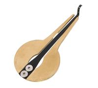 Kisangel Portable Mouth Harp Jaws Harp Musical Instruments Golden Circular Metal Elegant Design Mongolian Throat Singing Tone for Personal Collections and Stage Performances Random Color