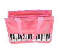 Kisangel Portable Music Score Storage Bag for Women Large Capacity Pouch with Stylish Pattern for Sheet Music and Instrument Accessories Durable Tote for Musicians