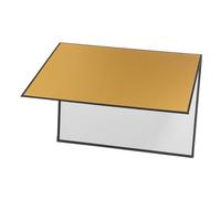 Kisangel Portable Photography Reflector Board Silver Foldable Light Diffuser Cardboard for Precise Light Control and Macro Product Shots Lightweight Tabletop Studio Bounce Reflector for