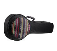 Kisangel Portable Thickened Plus Canvas Mandolin Shoulder Bag with Comfortable Breathable Nylon Sponge Padding Stylish Design for Mandolin Carrying and Storage Random Color