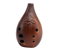 Kisangel Professional 10 Holes Ceramic Ocarina Xun Instrument with Deep and Rich Sound for Beginners and Artists, Professionally Tuned Ancient Chinese Wind Instrument Assorted Assorted style
