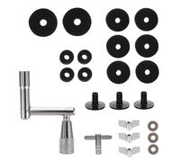 Kisangel Professional Drum Cymbal Felt Pads Set Non Slip Cushions Protective Sleeves for Drum Kits Prevent Metal Friction and Scratches Easy Installation