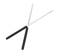 Kisangel Professional Metal Drumsticks Durable Percussion Sticks for Jazz Drum Practice and Performance with Comfortable Grip and Crisp Sound Silver Colored