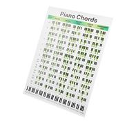 Kisangel Professional Piano Chord Diagram Chart Illustrated Piano Chords Chart for Beginners Easy to Read Fingering Guide and Music Theory Reference Practical Learning Aid for Pianists and