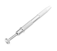 Kisangel Prong Aluminum Grabber Tool for Electronic Components and Screws Spring-Assisted Ic Chip Extractor with Precision Claws Silver Pickup Holder for Capacitors and Small Parts