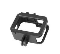 Kisangel Protective Case for Black Shock-Resistant Wear-Resistant Housing Frame with Side Opening for Charging Cold Shoe Mount for Light Microphone Easy Slide Installation